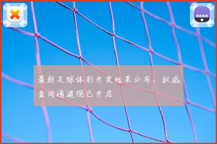 最新足球体彩开奖结果公布，权威查询通道现已开启